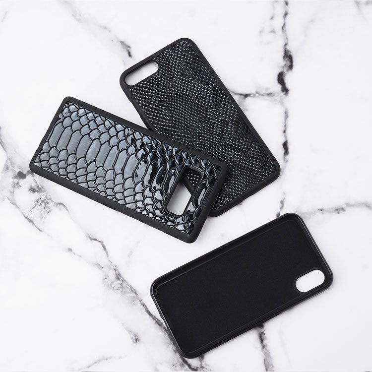 Luxury fashion real snake skin leather phone case snake skin leather mobile phone back cover cases for iPhone x/7/8