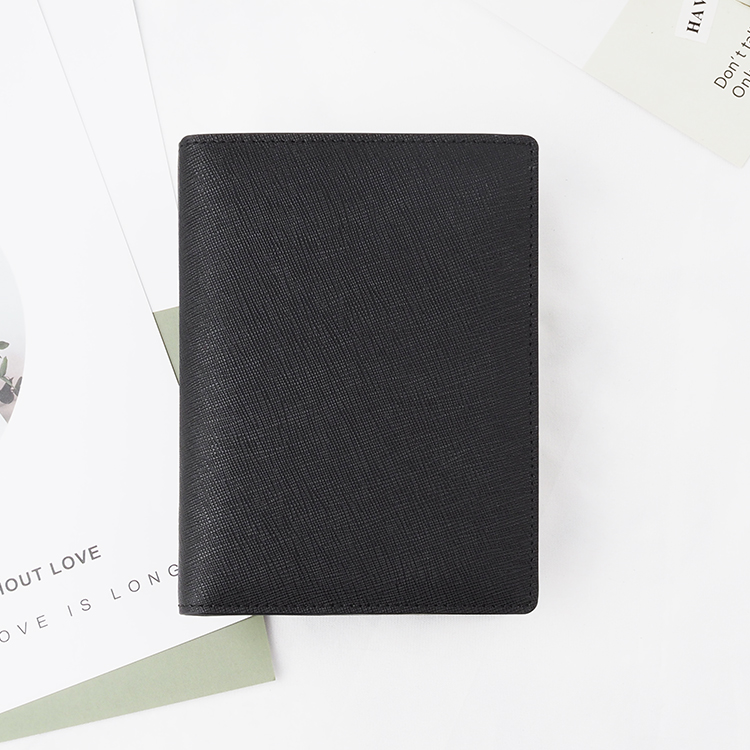England style genuine leather men passport card holder wallet