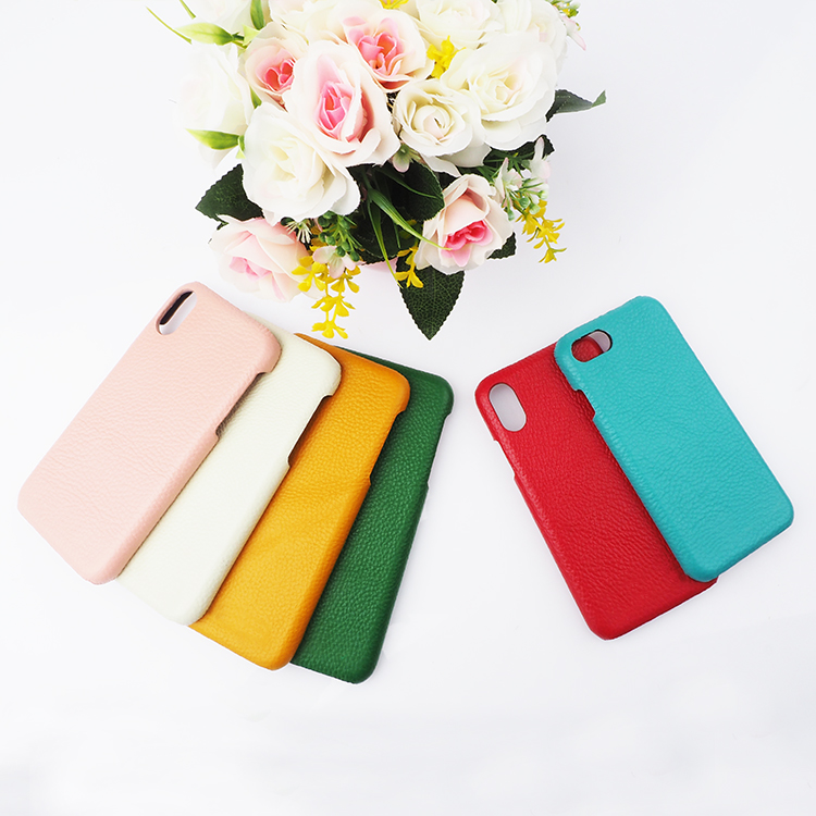 Wholesale Popular Inside Suede Genuine Leather Cell Phone Case for iphone X Xs X max