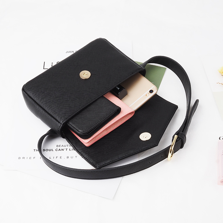 Black luxury genuine custom Leather Waist Bag Black luxury genuine custom Leather Waist Bag