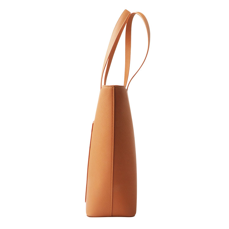 Wholesale factory Custom Designer Genuine Leather Tote Bag luxury genuine leather zipper tote bag