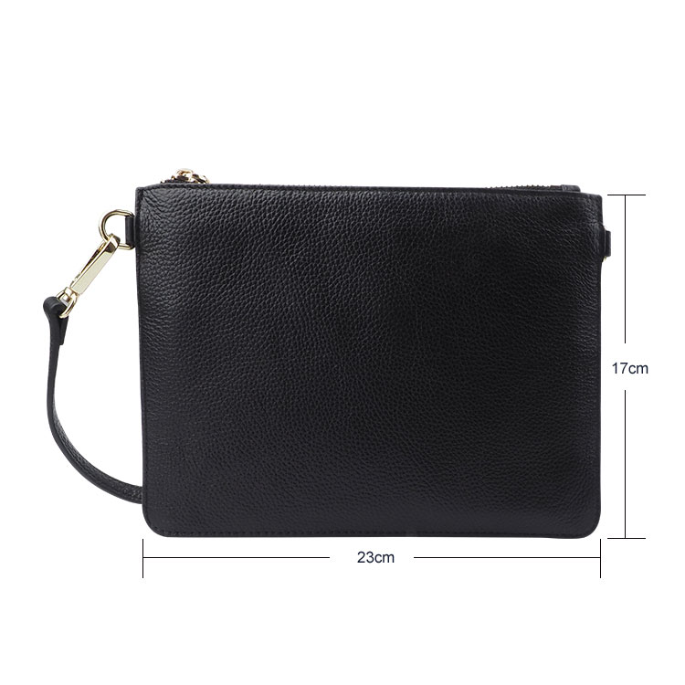Black pebble Leather high quality  Shoulder Bag