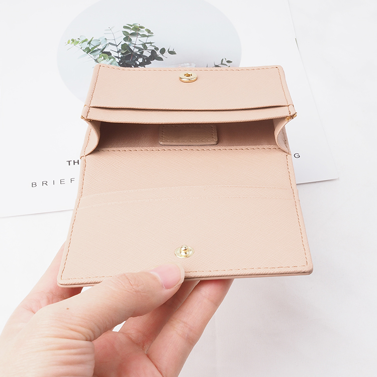 Custom design card holders saffiano leather business credit card case
