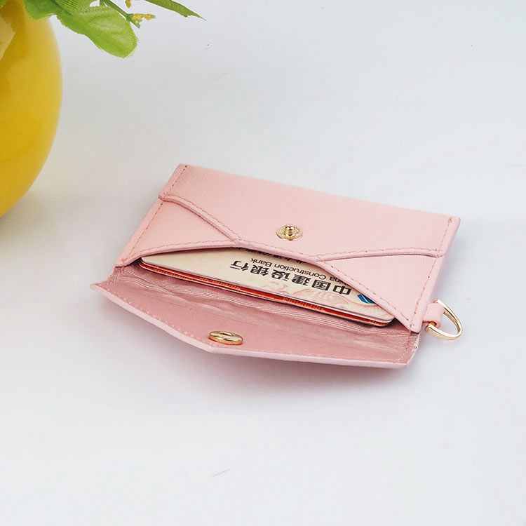 2020 fashion saffiano leather card holder front-flap closure women wallet