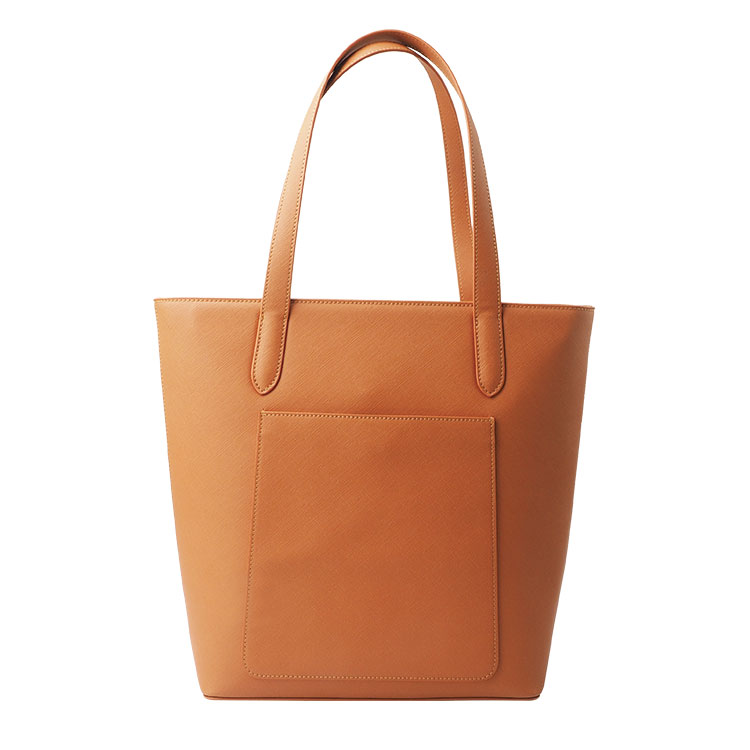Wholesale factory Custom Designer Genuine Leather Tote Bag luxury genuine leather zipper tote bag
