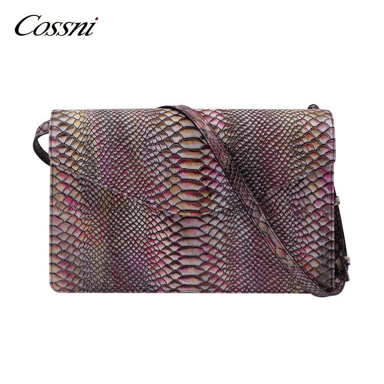 OEM 2020 NEW Fashion leather crossbody bag women Mini Pu snakeskin Leather Handbag Custom Lady Genuine Leather Handbag