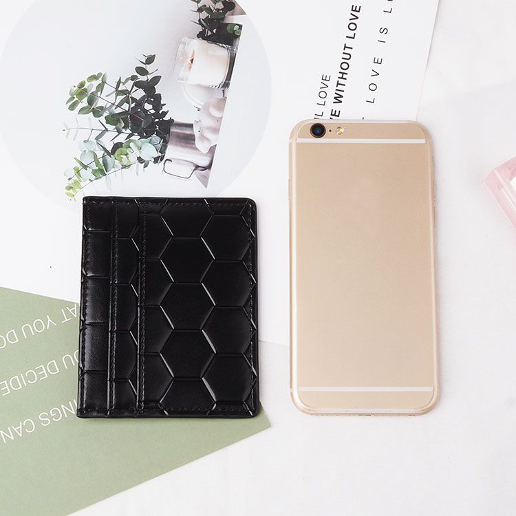 black top Leather Card Holder with five card slots