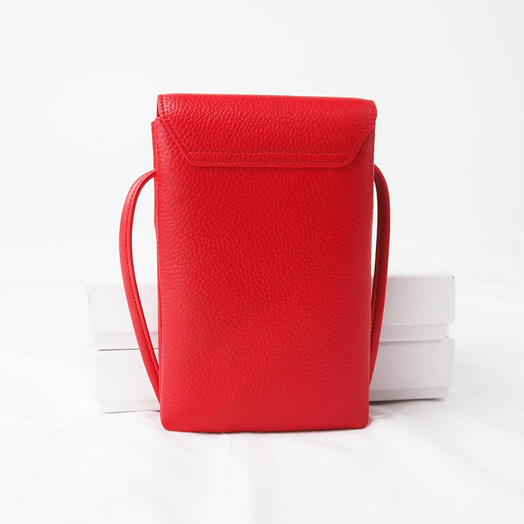 fashionable minimum Leather Mobile Phone Pouch Bag