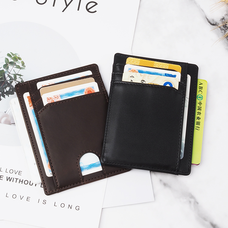 Manufacturer Saffiano Leather Thin Card Holders For Phones