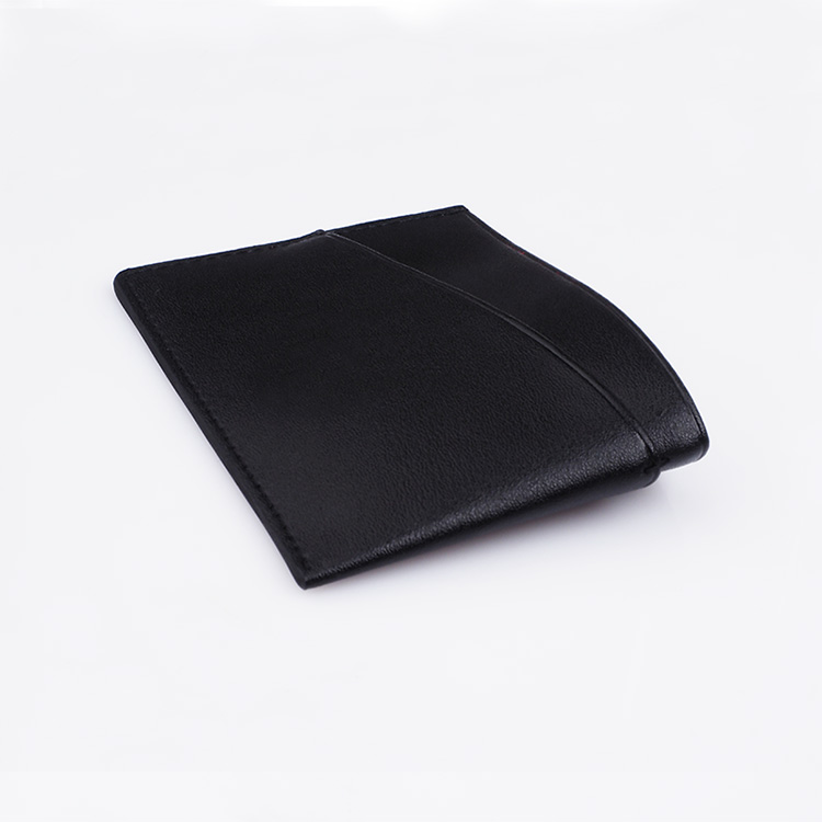 simple leather card holder flat pocket leather credit card