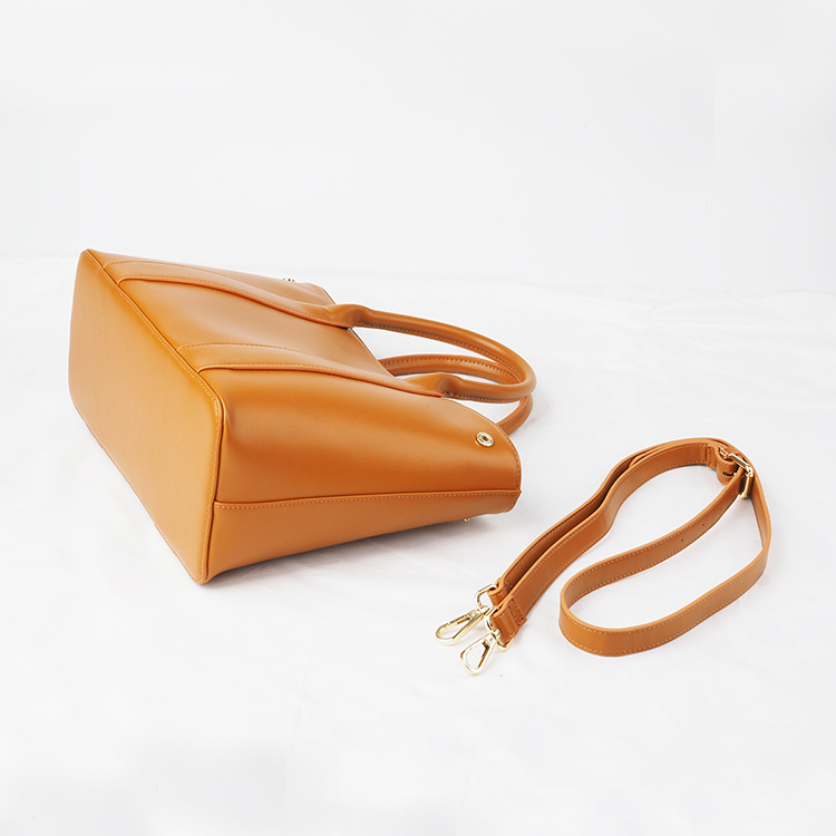 High quality Leather square mini top handle shoulder handbag for lady crossbag