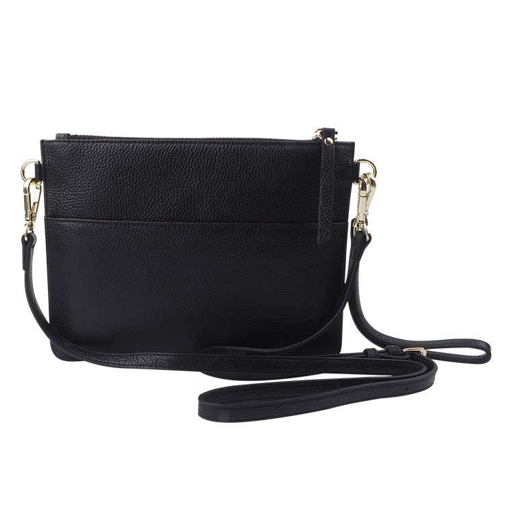 Black pebble Leather high quality  Shoulder Bag