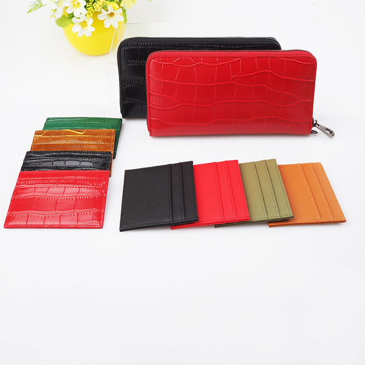 Genuine crocodile pattern cow leather women long zipper wallet GENUINE leather wallet