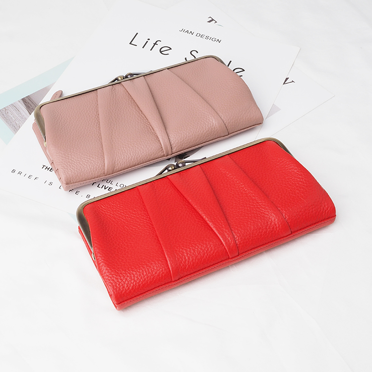 Custom Wholesale Ladies Long Design Clutch Purse Fold Wallet Women