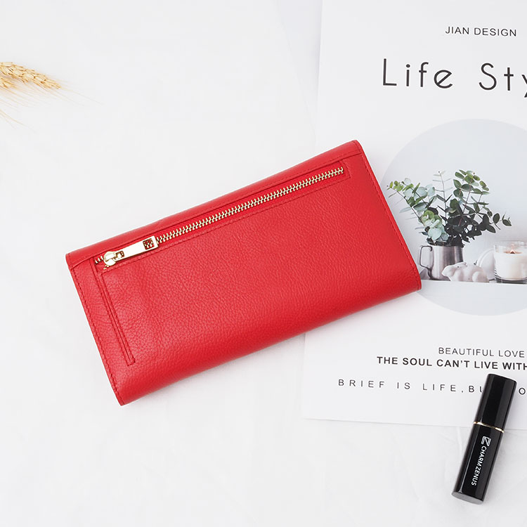Customized Online Women High Leather Card Case Clutch Wallet Bags