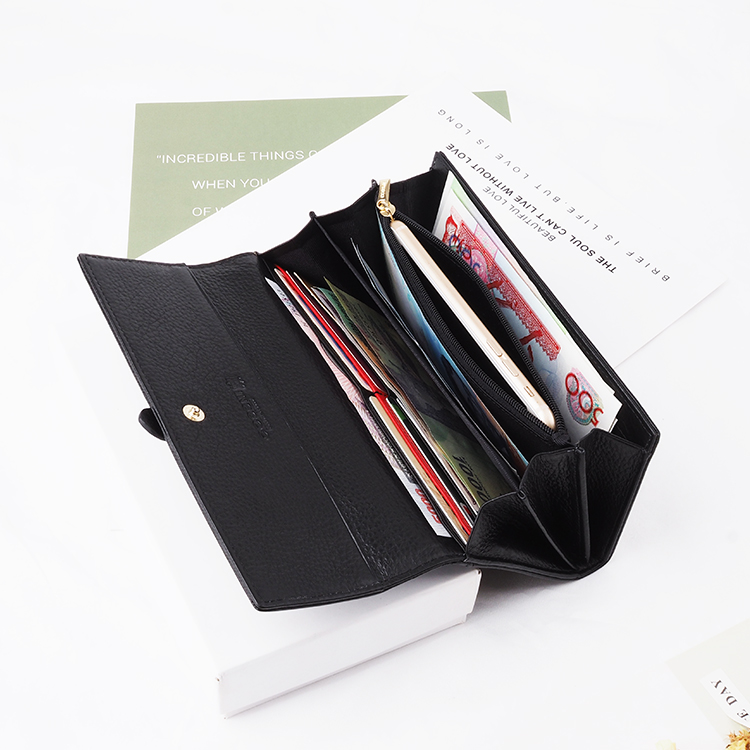 wholesale genuine leather brand logo ladies wallets