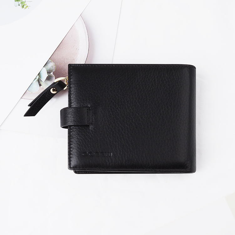 Newable black top Leather Women Short Wallets