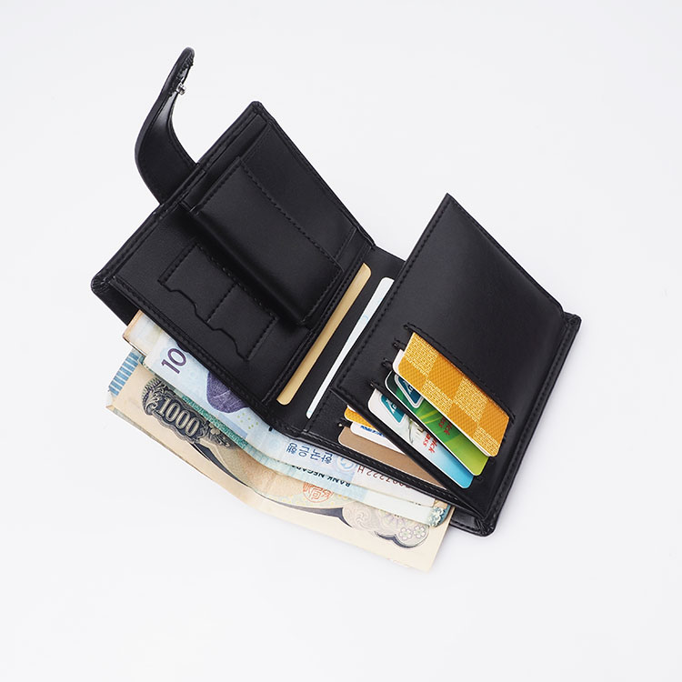 wholesale rfid slim genuine leather men money wallet custom logo