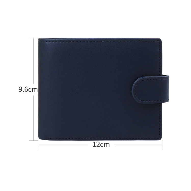 Slim Black Leather Wallets for Men Bifold RFID Blocking Thin Mens Coin Wallet