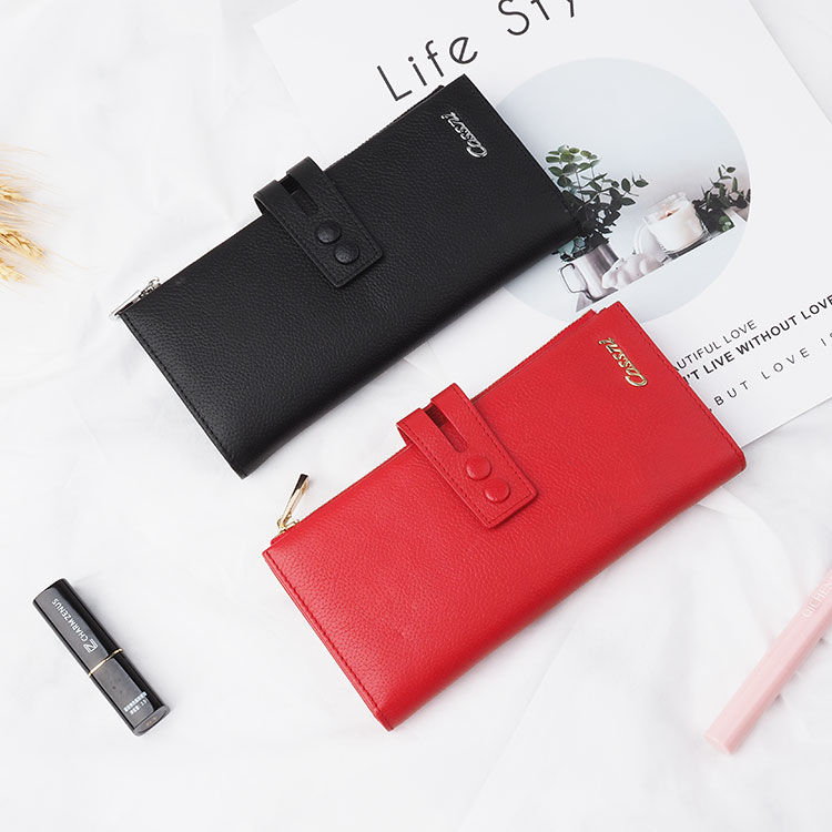 2020 Women's Leather Wallet Zipper cellphone purse women custom long wallet