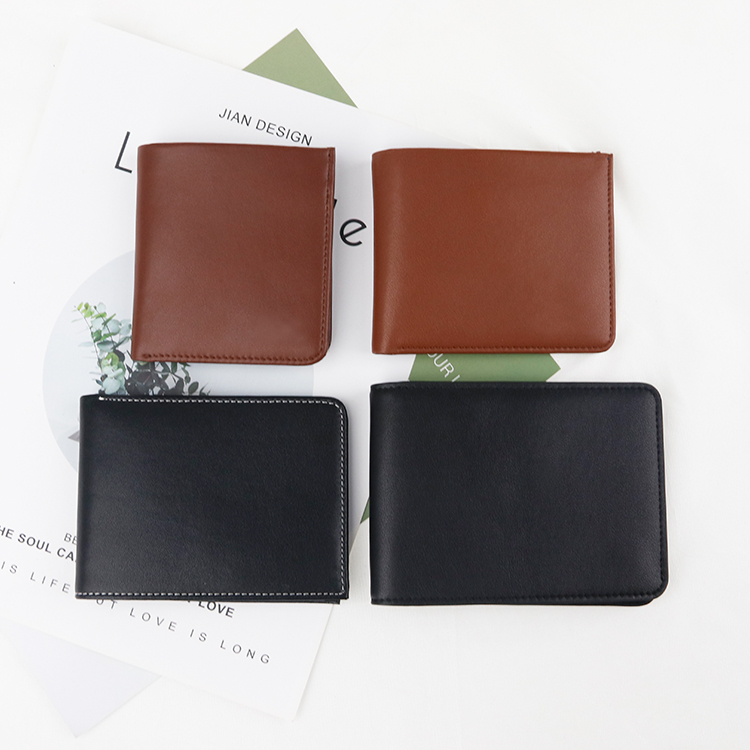 RFID Security Protection men leather Black wallet
