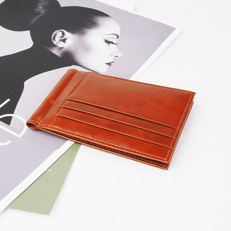 luxury custom printed leather mens slim wallet  Leather Men RFID Wallets
