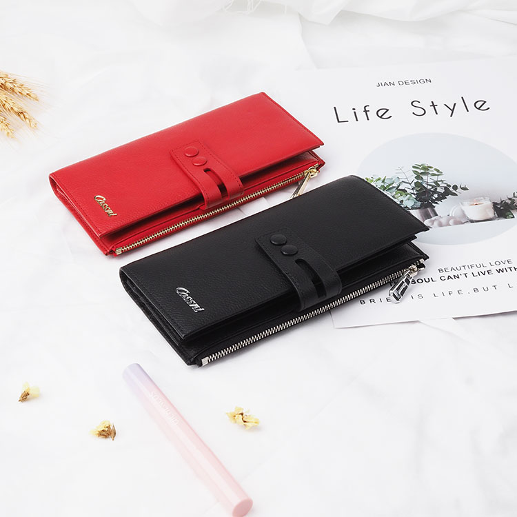 2020 Women's Leather Wallet Zipper cellphone purse women custom long wallet