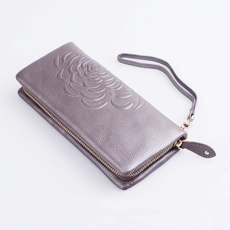 Leather Women Zipper Wallets