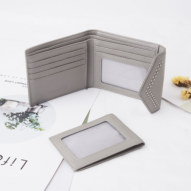 cossni 1804 top genuine pebble leather mini card holder wallet and coin purse