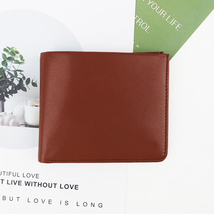 Best Selling Slim Short Card Holder billfold Wallet Leather Men's Wallet