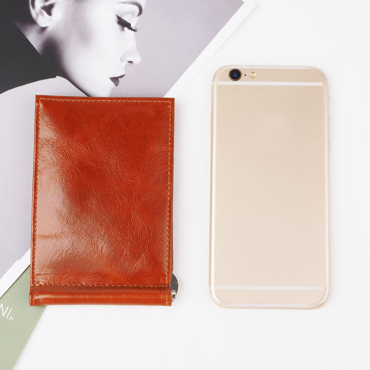 luxury custom printed leather mens slim wallet  Leather Men RFID Wallets