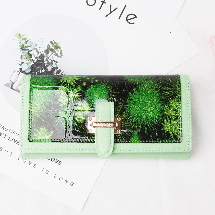 PATENT LEATHER LONG WALLET