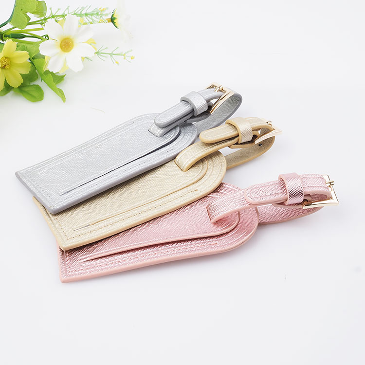 Fashion luggage tag  saffiano leather