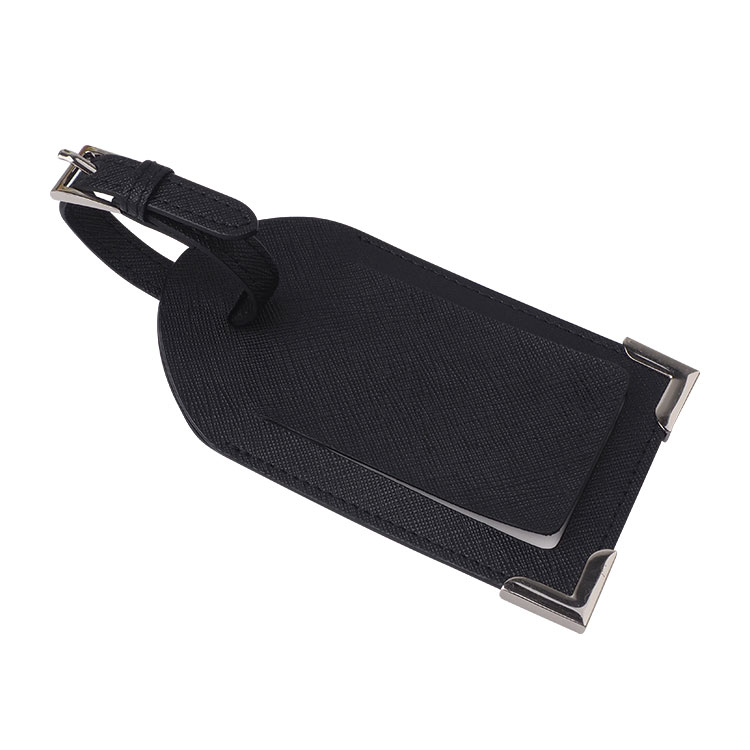 Wholesale Made Logo Personalized Name Airplane Suitcase Crocodile Grain Blank Travel Custom Leather Luggage Tag