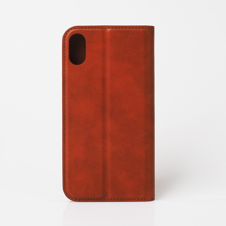 Brown New design pu Leather phone case