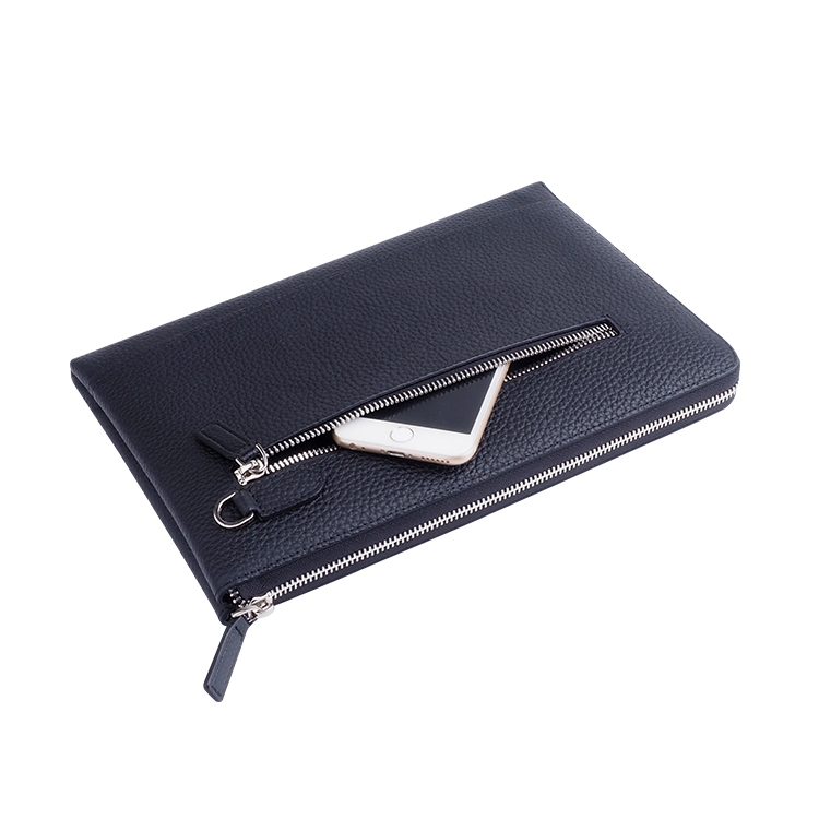 high quality business daily men genuine leather pouch clutch hand bag man