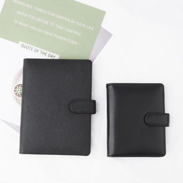 Best A5 organizer agendas portfolio planner spiral bound genuine leather notebook cover