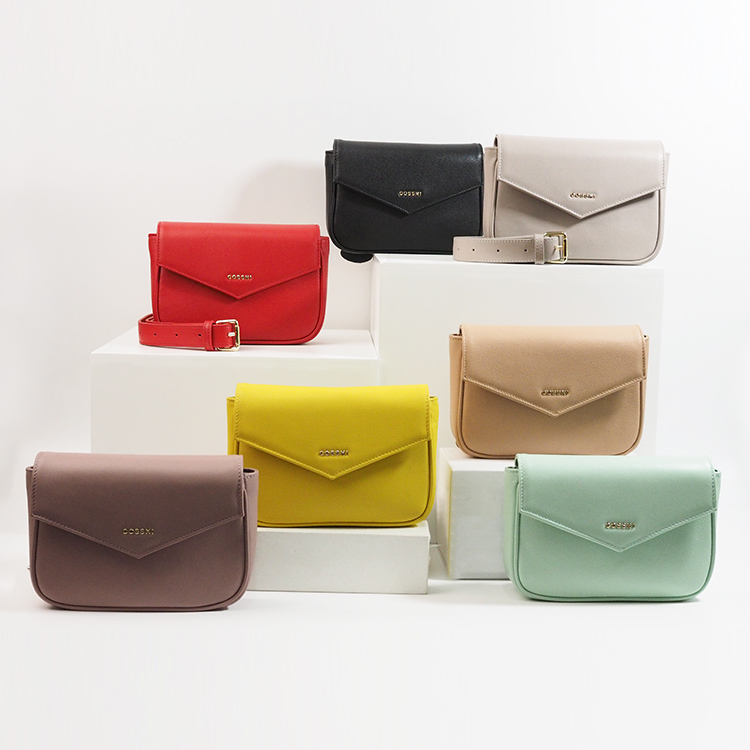 2021 Full grain Leather Lady Waist Belt handbag Belt Bag for Woman