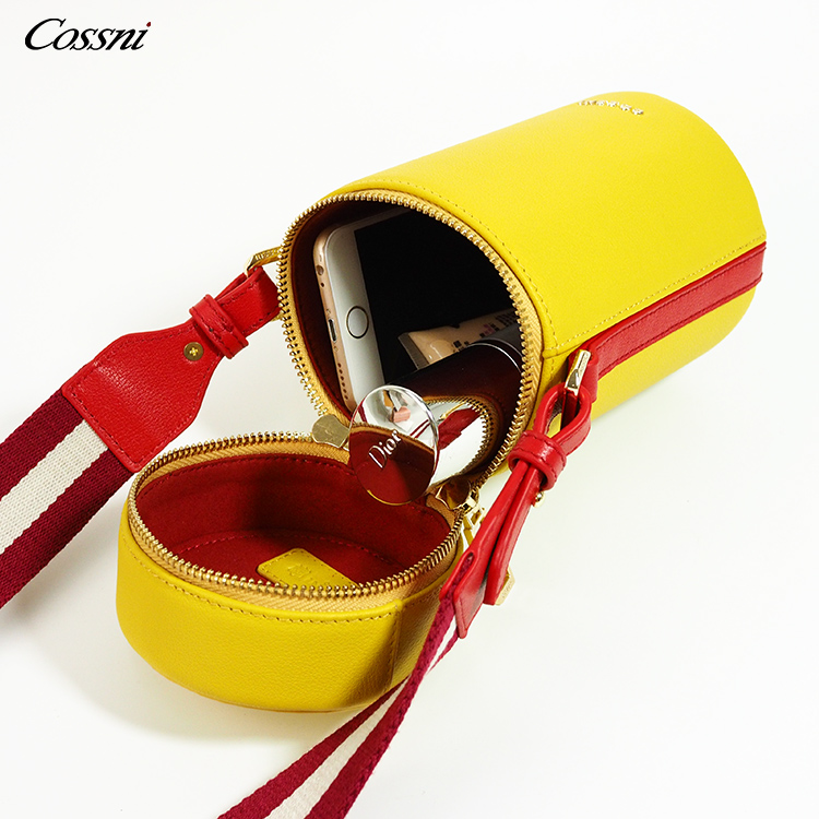 Handbag logo labels woman's handbag shoulder bag leather