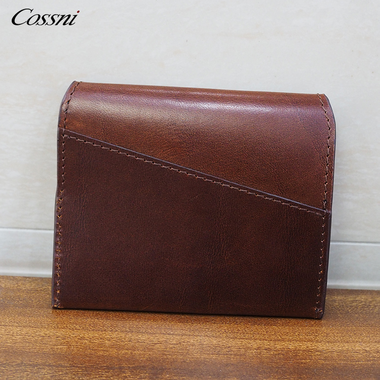 Luxury New custom wallet slim card holders italy vegetable tanned leather credit card case