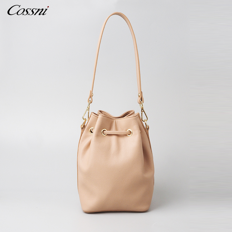 wholesale genuine cow leather tote bag bucket bag lady handbag