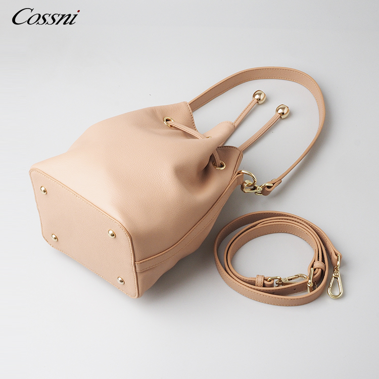 wholesale genuine cow leather tote bag bucket bag lady handbag