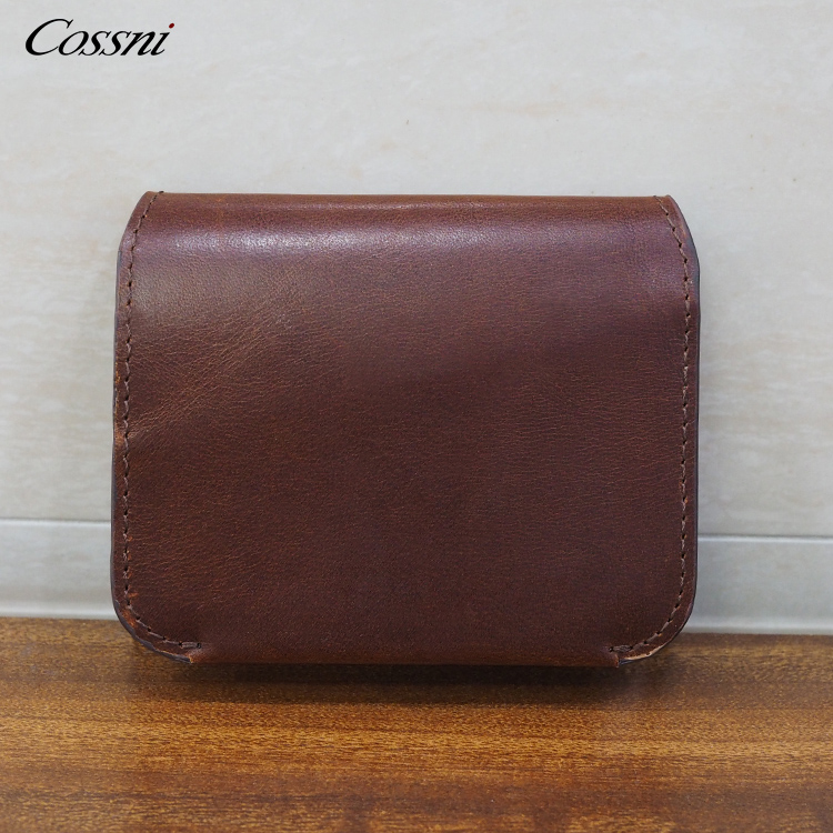 Luxury New custom wallet slim card holders italy vegetable tanned leather credit card case