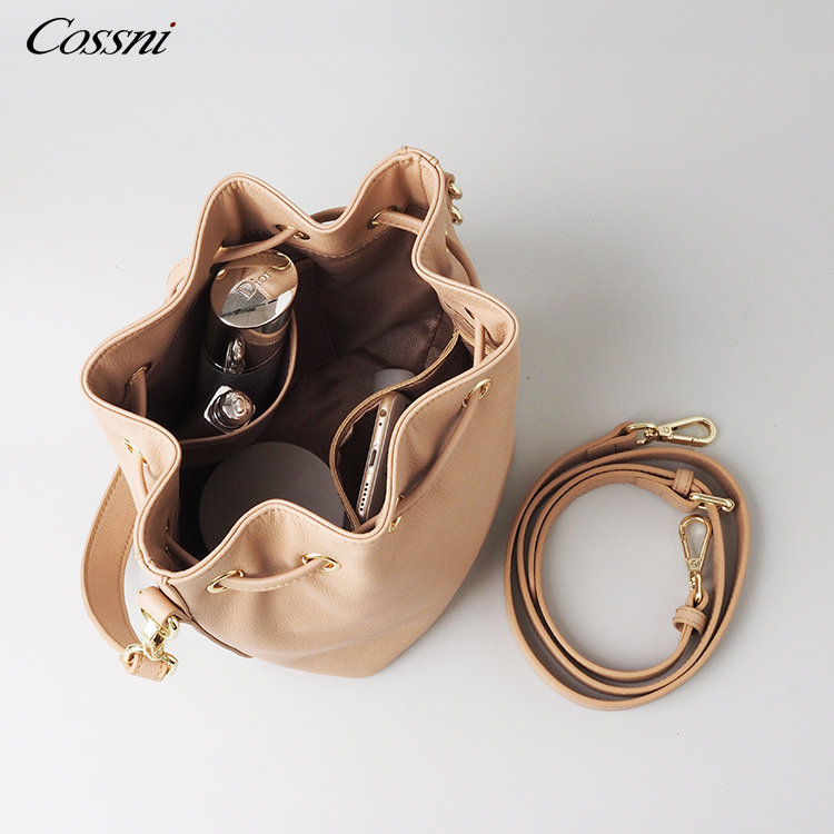 wholesale genuine cow leather tote bag bucket bag lady handbag