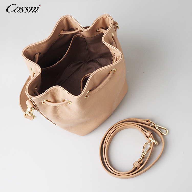 wholesale genuine cow leather tote bag bucket bag lady handbag