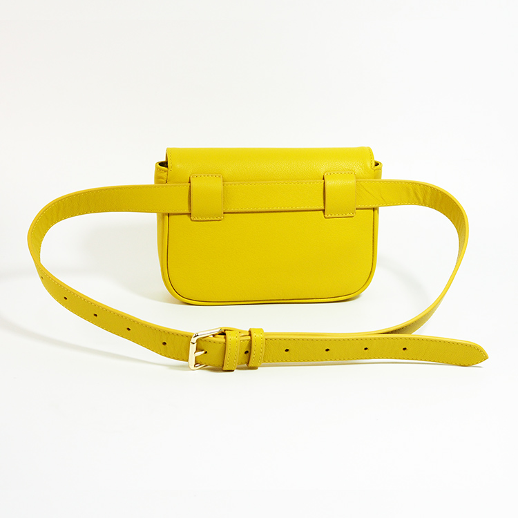2021 Full grain Leather Lady Waist Belt handbag Belt Bag for Woman
