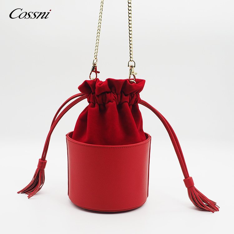 2020 popular Custom logo Genuine leather woman's handbag crossbody bag