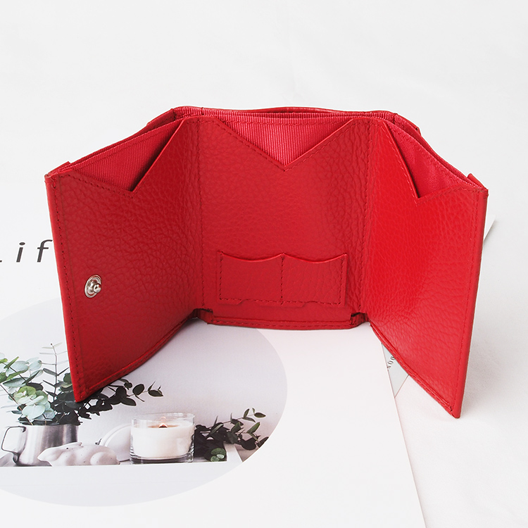 Men's Genuine Leather Short around Bifold RFID Wallet