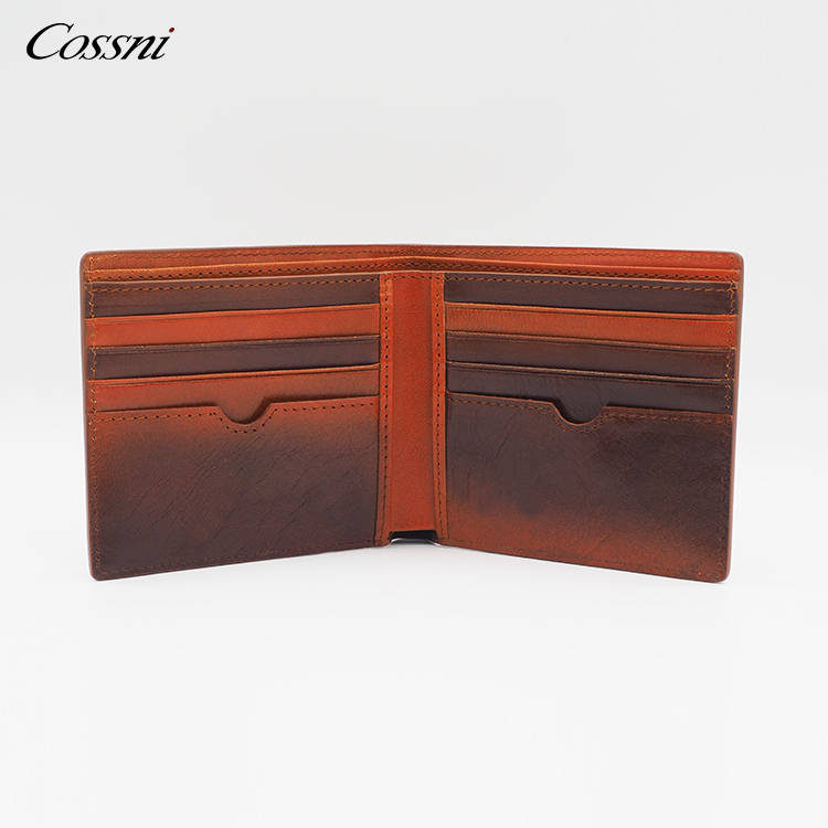 New fashion retro men's wallet wholesale men card holder leather