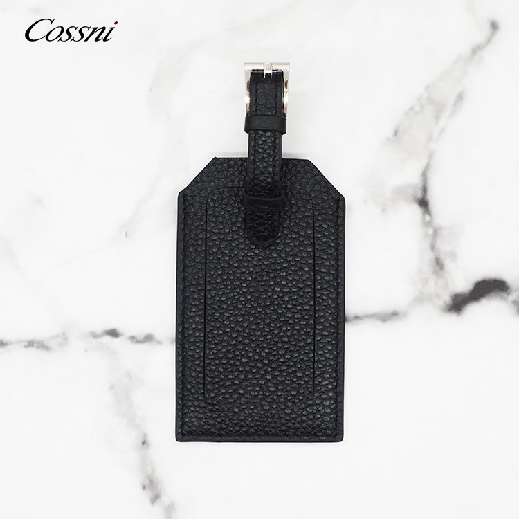 High quality personalized custom genuine leather luggage bag tag promotional gift tag handmade bag accessary
